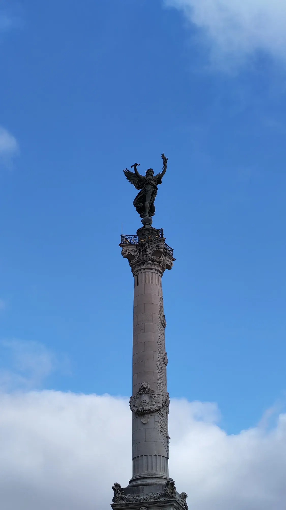 Genio della Libertà Monument aux Girondins in Place des Quinconces a Bordeaux