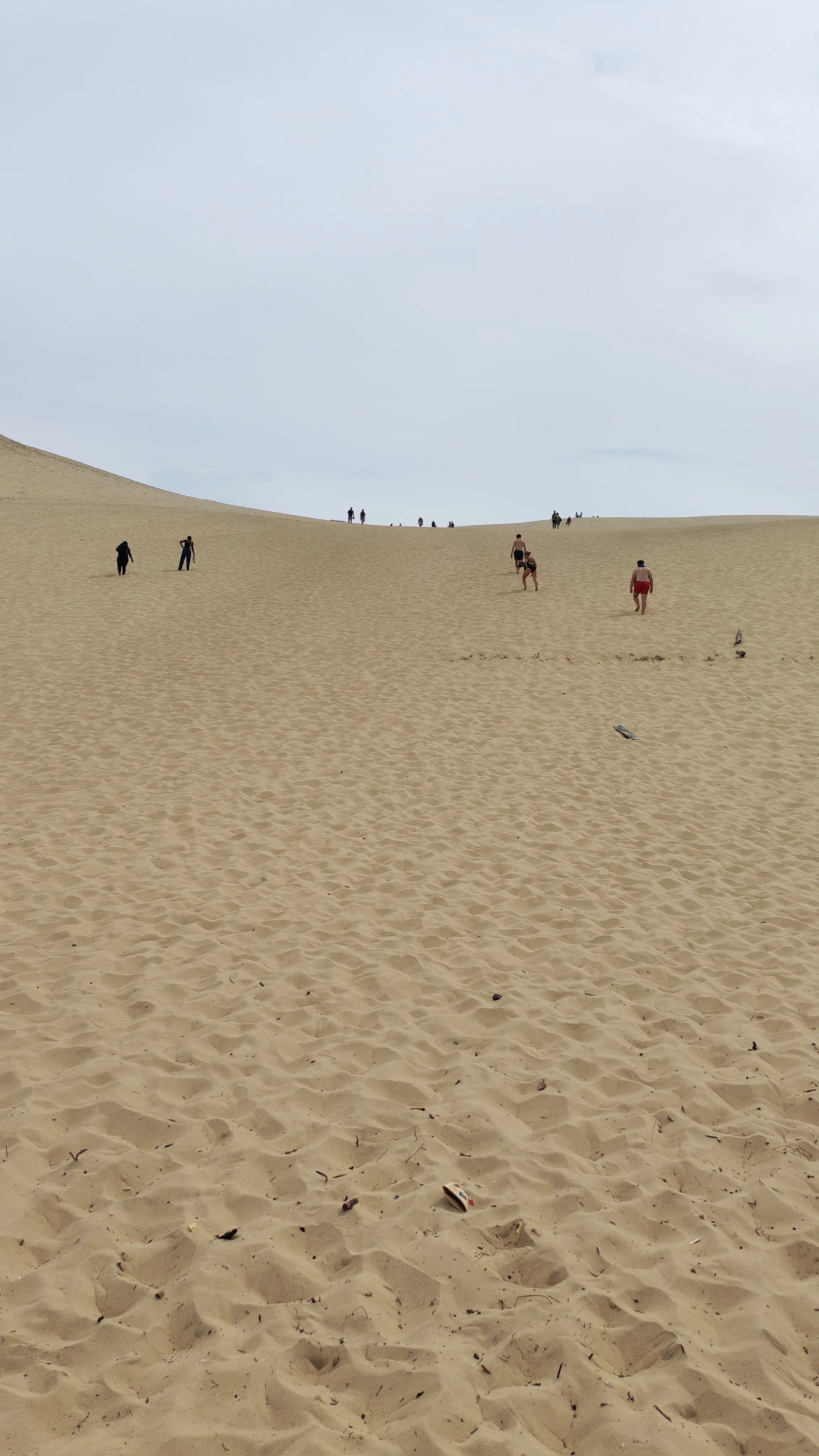 Risalita della Dune du Pilat verso la cima