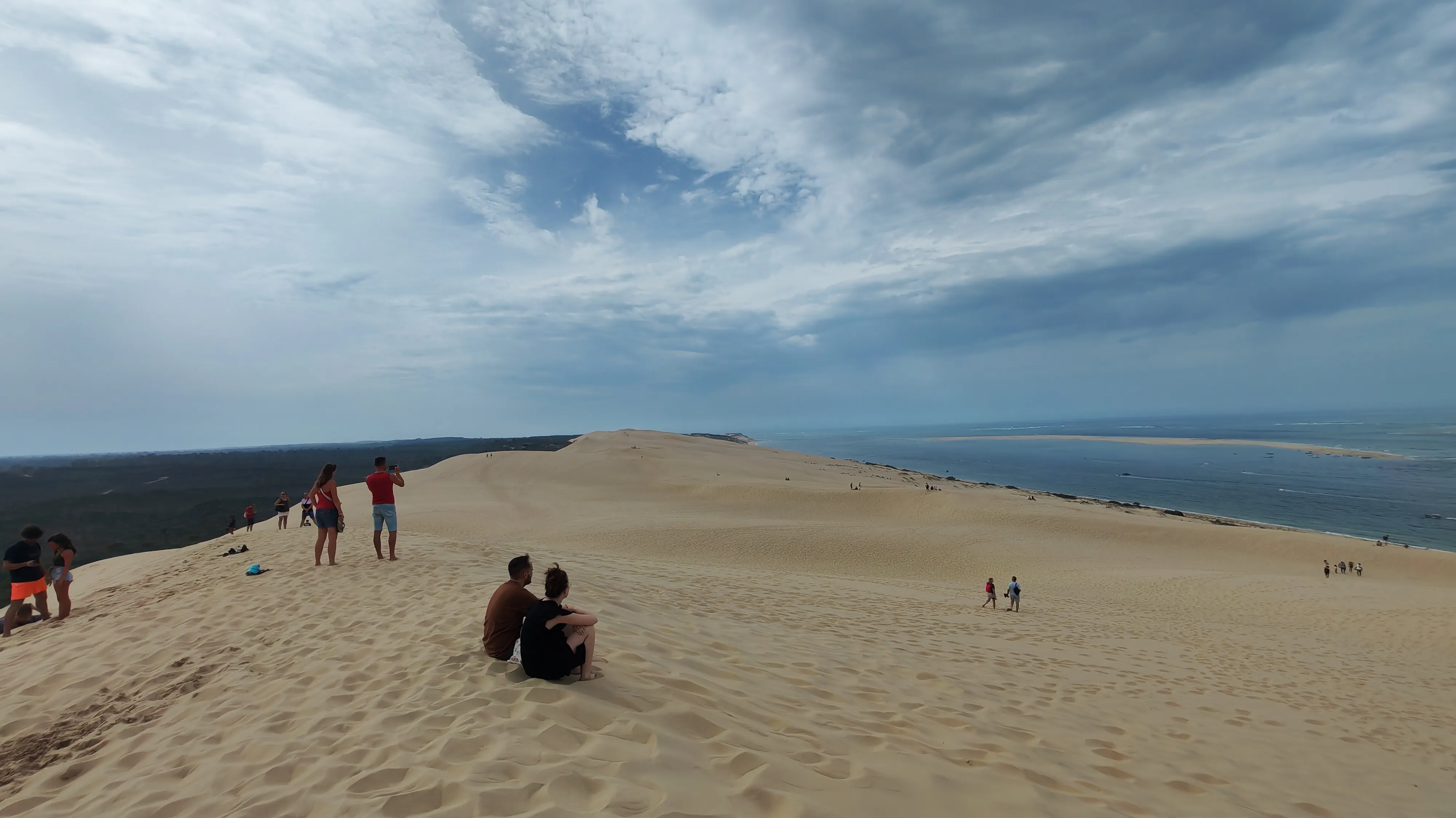 Panorama dalla vetta della Dune du Pilat