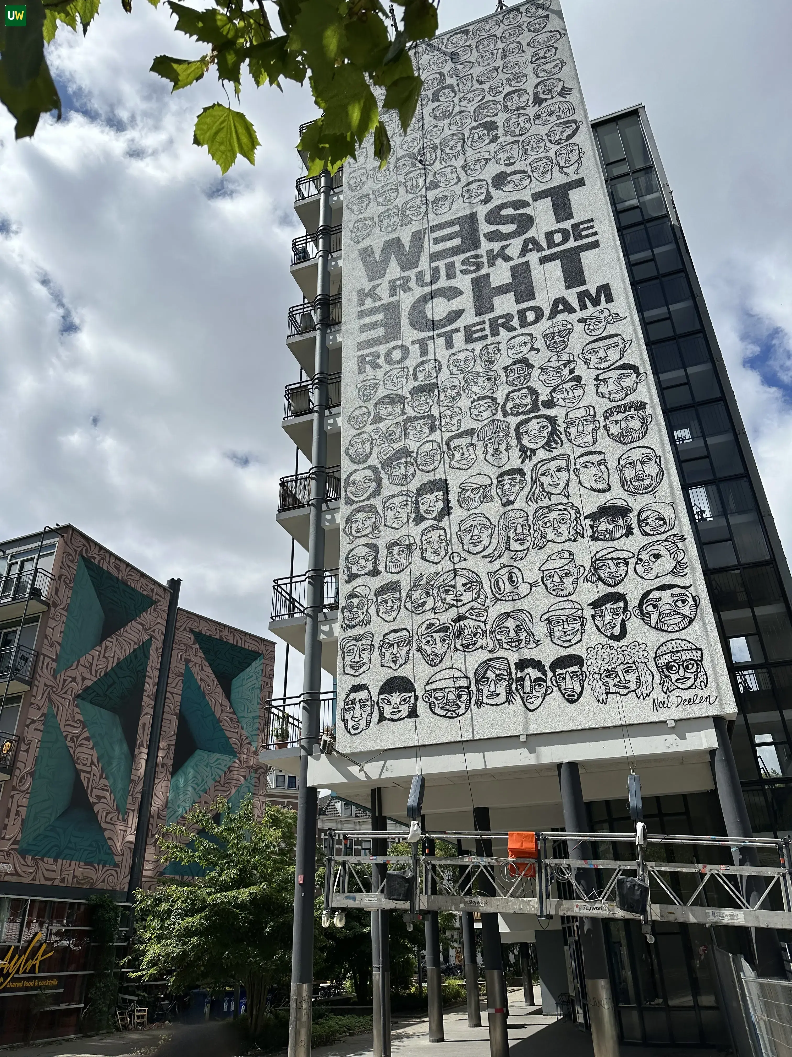 Murales in West Kruiskade Rotterdam